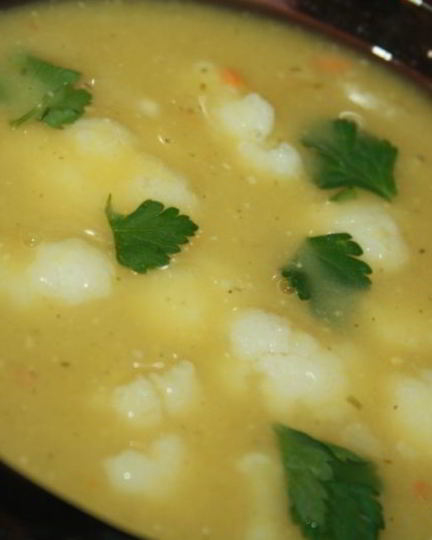 Рецепт супа-пюре из лука порея и чечевицы