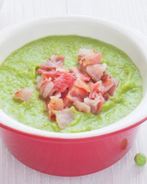 Суп-пюре из молодого горошка