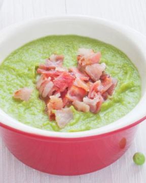 Суп-пюре из молодого горошка