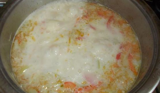 суп-пюре из морской рыбы