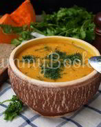 Суп-пюре из нута с тыквой