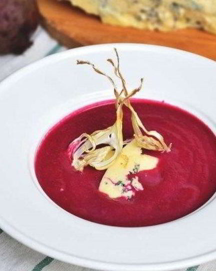 Рецепт супа-пюре из печеной свеклы