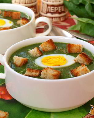 Суп-пюре из шпината