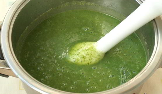 суп-пюре из шпината