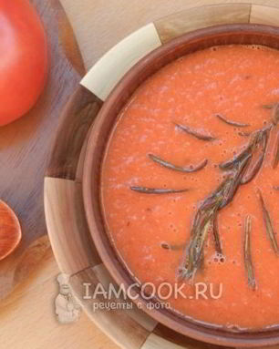 Суп пюре из томатного сока
