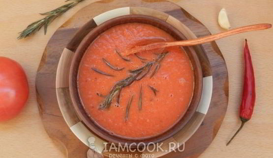 суп пюре из томатного сока