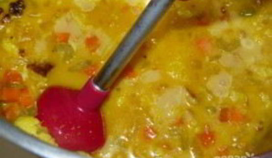 суп-пюре из цветной капусты с куркумой