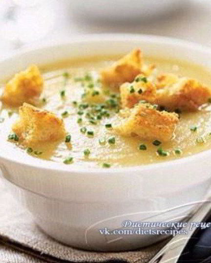 Рецепт супа-пюре из цветной капусты с пармезаном
