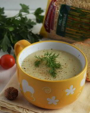 Суп-пюре из цветной капусты с рисом
