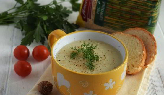 суп-пюре из цветной капусты с рисом