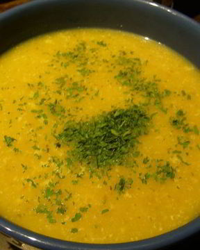 Суп-пюре из тыквы и яблока