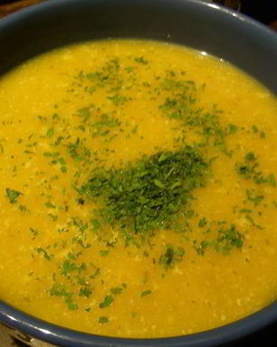 Суп-пюре из тыквы и яблока