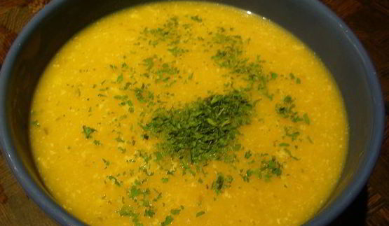 суп-пюре из тыквы и яблока