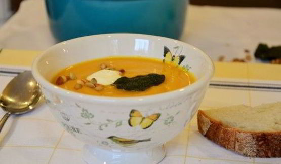 суп пюре из тыквы с яблоком