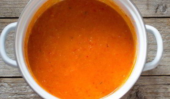 суп-пюре из запеченных овощей