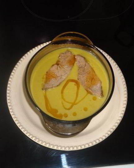 Рецепт супа-пюре из зеленого горошка с яблоками