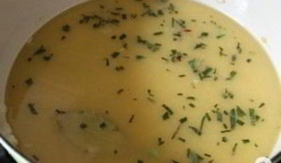 суп-пюре с фасолью и ветчиной