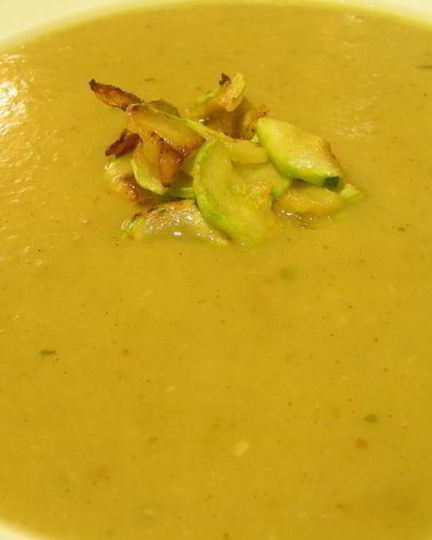 Рецепт супа-пюре с цукини и карри