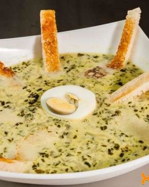 Суп пюре со шпинатом