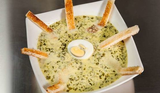 суп пюре со шпинатом