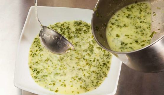 суп пюре со шпинатом