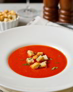 Томатный суп-пюре с анчоусами