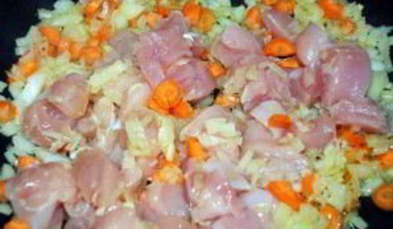 томатный суп-пюре с курицей