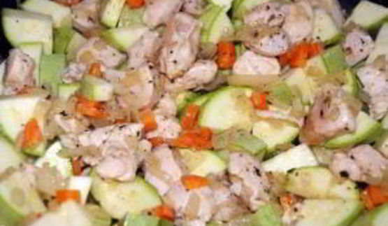 томатный суп-пюре с курицей