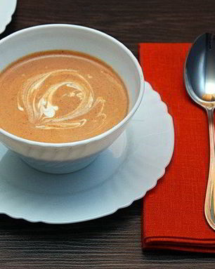 Томатный суп-пюре со сливками