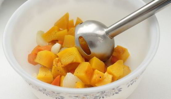 тыквенный суп-пюре с чечевицей