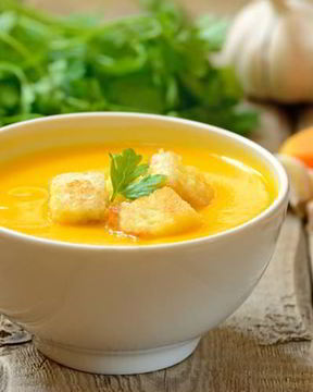 Тыквенный суп-пюре с имбирем