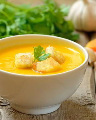 Тыквенный суп-пюре с имбирем