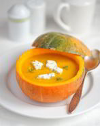 Тыквенный суп-пюре с сыром рокфор