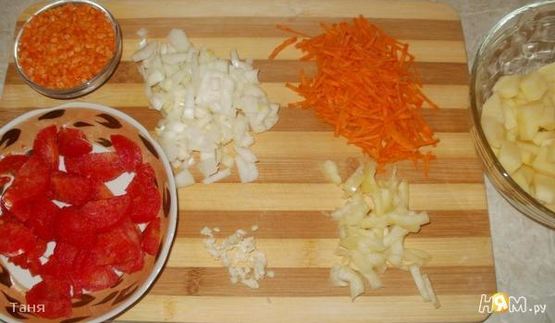 суп с чечевицей