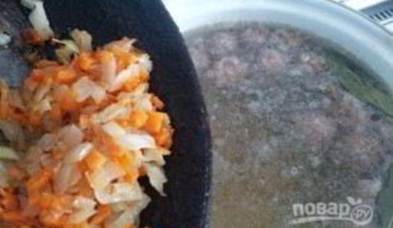 суп с фрикадельками из говядины