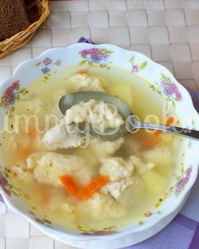 Суп с клецками