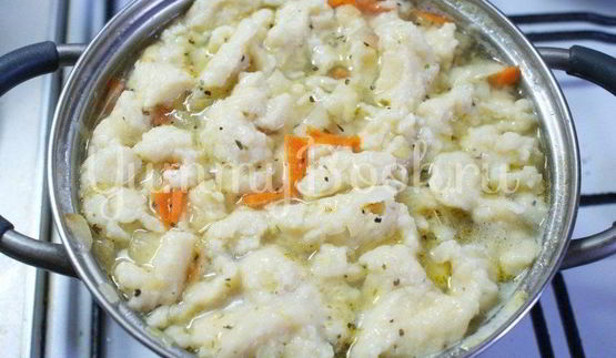 суп с клецками