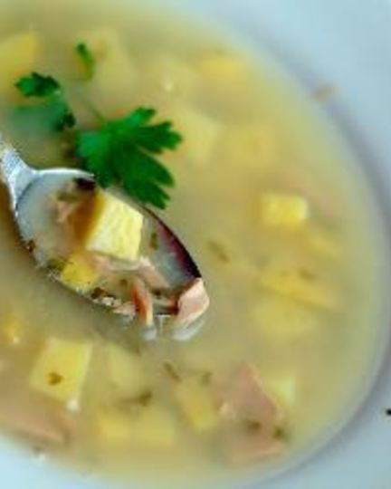 Рецепт супа с лососем и сельдереем