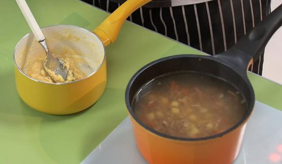 суп с манными клецками