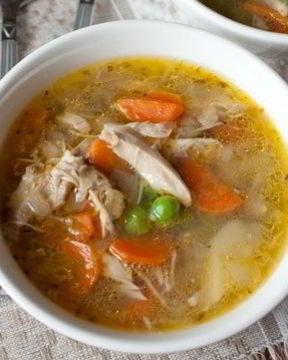 Суп с мясом и картошкой