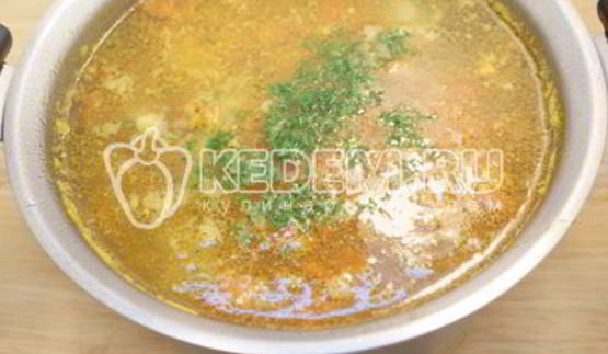 суп с ребрышками