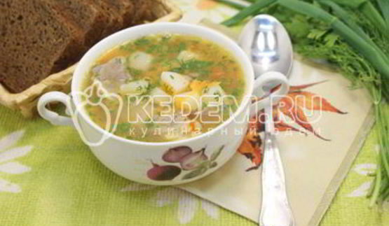 суп с ребрышками