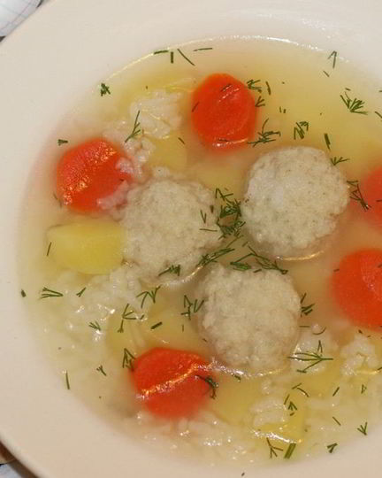Рецепт супа с рыбными фрикадельками