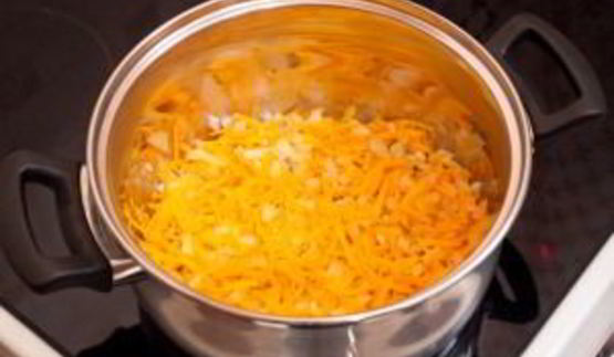 томатный крем-суп с макаронами