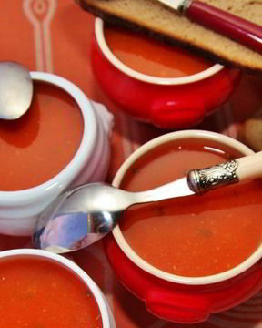 Томатный суп с мясом