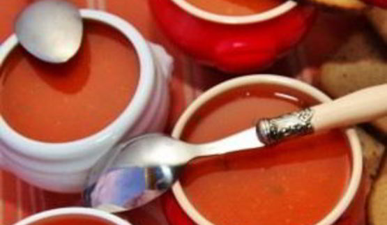 томатный суп с мясом