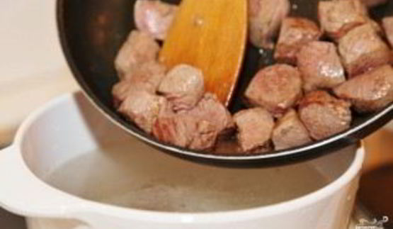 томатный суп с мясом