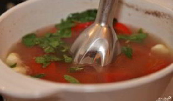 томатный суп с мясом