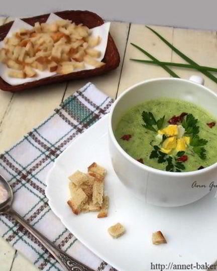 Рецепт весеннего супа из зеленого лука