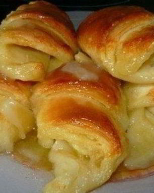 Ароматные домашние слойки с яблоками